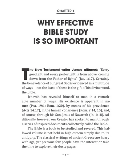 A Study Guide to Greater Bible Knowledge
