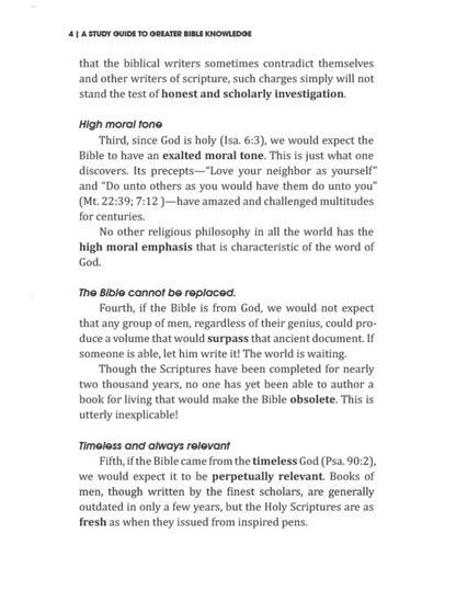 A Study Guide to Greater Bible Knowledge