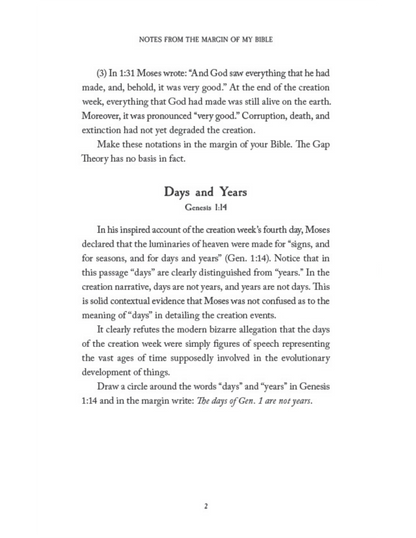 Notes From the Margin of my Bible