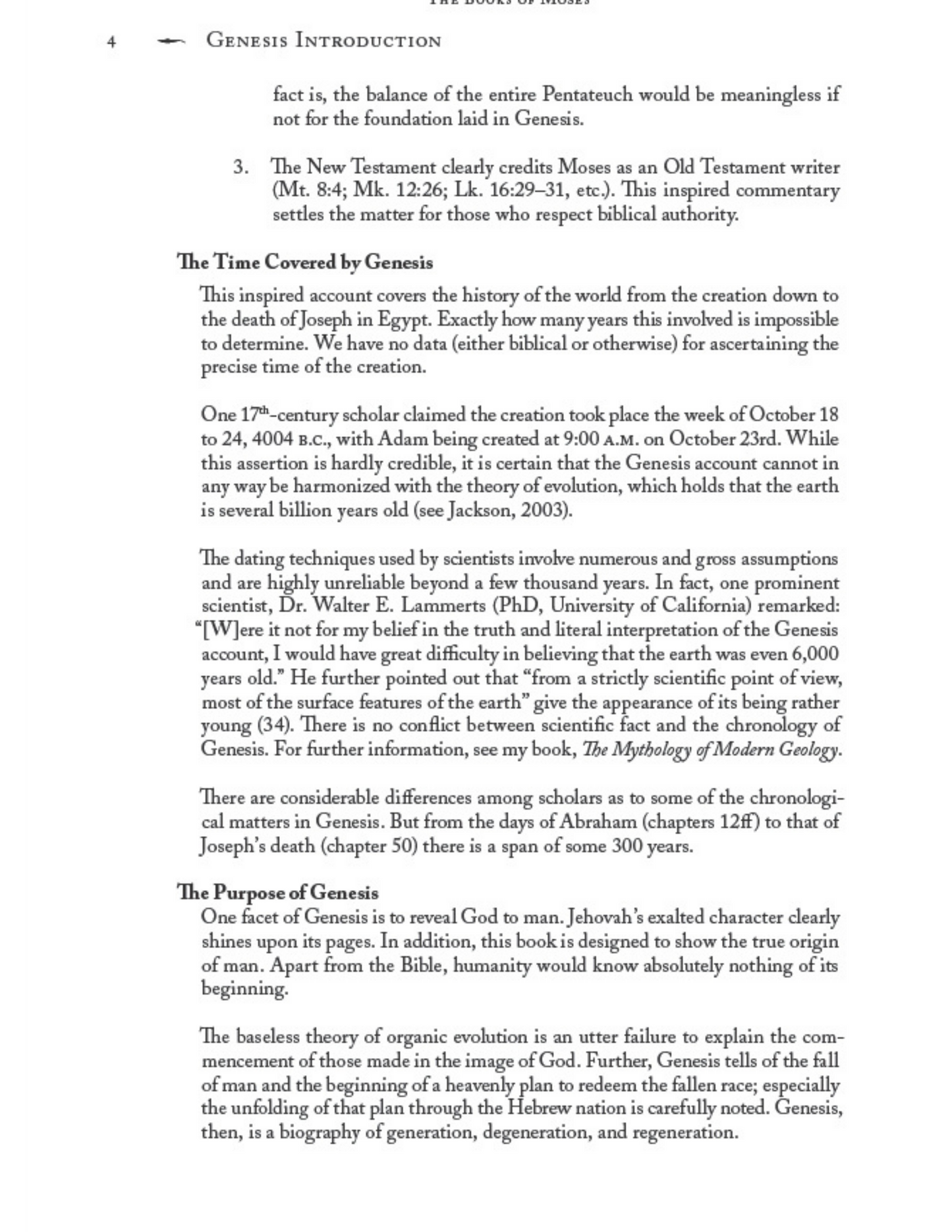 The Books of Moses - An Old Testament Commentary - Volume I